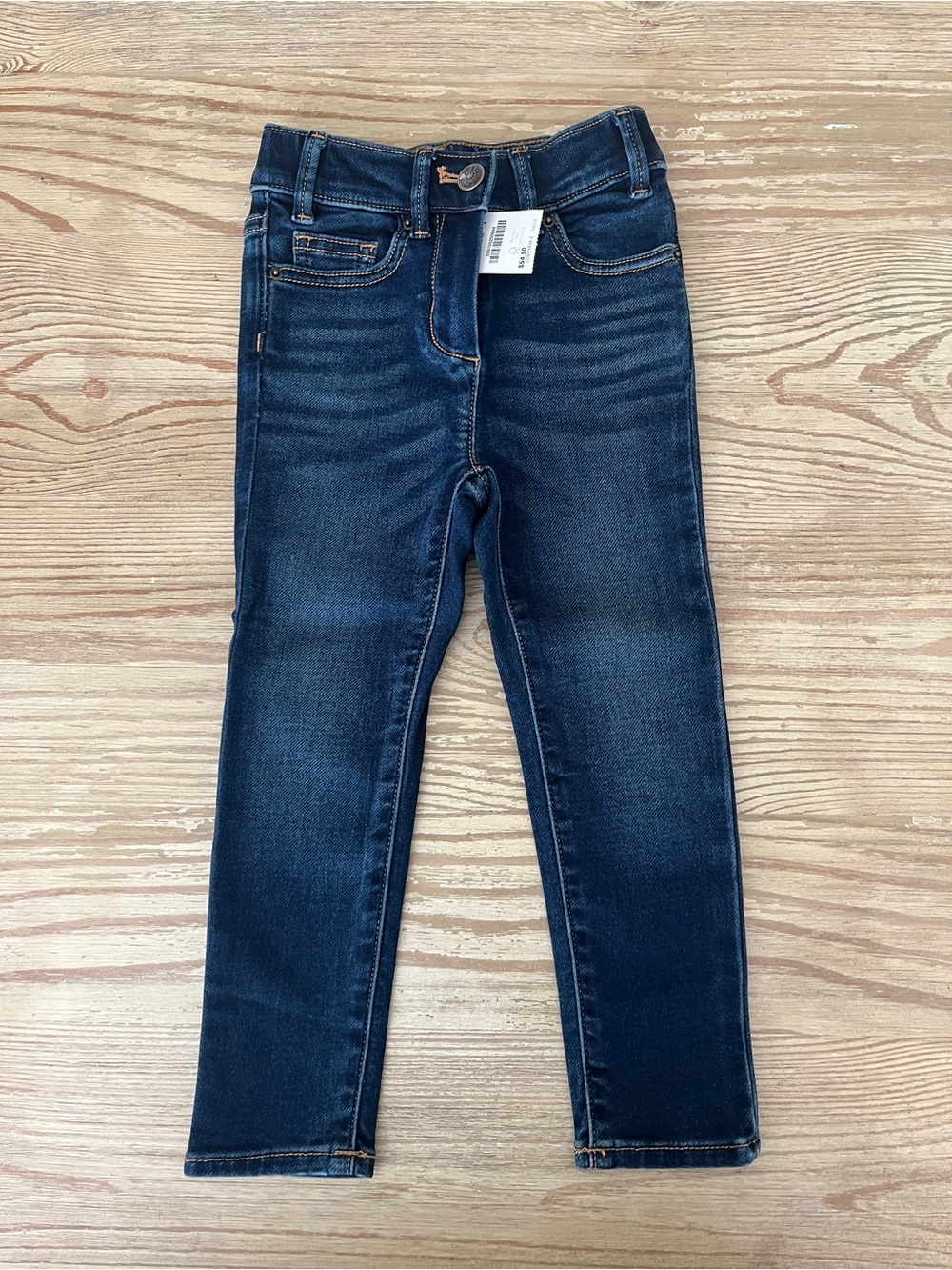Crewcuts Kids Dark Blue Stretch Denim Jeans - Classic Slim Fit